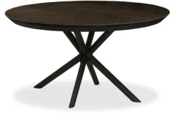 Eettafels-Country Style Eetkamertafel Giovi Zwart