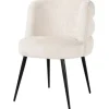 Eetkamerstoelen-Richmond Interiors Eetstoel 212319 Beige Chenille  Stella