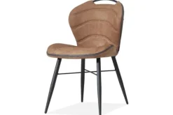 Eetstoel - cognac Bray Eetkamerstoelen