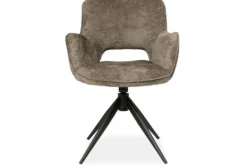 Eetkamerstoelen-Olijk Eetstoel - Movie taupe Mona