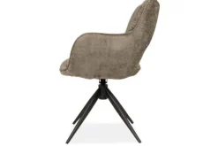 Eetkamerstoelen-Olijk Eetstoel - Movie taupe Mona