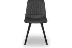 Eetkamerstoelen-Olijk Eetstoel Antraciet Jarno