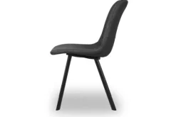 Eetkamerstoelen-Olijk Eetstoel Antraciet Jarno