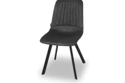 Eetkamerstoelen-Olijk Eetstoel Antraciet Jarno