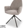 Eetkamerstoelen-Tower Living Eetstoel Beige Grey Amaro