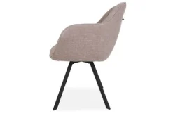 Eetkamerstoelen-Tower Living Eetstoel Beige Grey Bruno