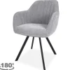 Eetkamerstoelen-Tower Living Eetstoel Blue Grey Bruno