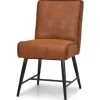 Hot Eetstoel Cognac Belmonte Eetkamerstoelen