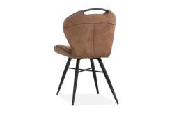 Eetkamerstoelen-Olijk Eetstoel Cognac Daphna