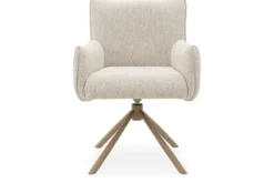 Eetkamerstoelen-Divani Eetstoel Lodge Linen 110 Pasmida |Wit|Bruin|Grijs|Zwart|Groen|Blauw|Oranje