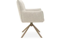 Eetkamerstoelen-Divani Eetstoel Lodge Linen 110 Pasmida |Wit|Bruin|Grijs|Zwart|Groen|Blauw|Oranje