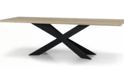 Eettafels-Country Style Eettafel Mensola Zwart