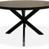 Eettafels-Livingfurn Eettafel Round Black Jesper