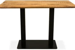 Bartafels|Eettafels-Label51 Eettafel Sloppy Edge Bruin