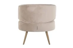 Ronde Fauteuils-Richmond Interiors Fauteuil 211049 Khaki Velvet Hazel