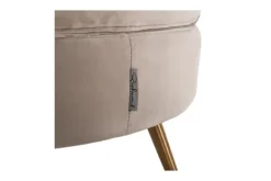 Ronde Fauteuils-Richmond Interiors Fauteuil 211049 Khaki Velvet Hazel