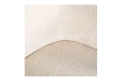 New Fauteuil 211058 White Chenille Venus Ronde Fauteuils