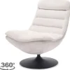 Discount Fauteuil Almond White Marano Draaifauteuils