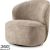 Outlet Fauteuil Beige Belvi Draaifauteuils