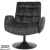 Draaifauteuils-Tower Living Fauteuil Dark Grey Tropea