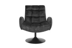 Draaifauteuils-Tower Living Fauteuil Dark Grey Tropea