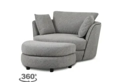 Ronde Fauteuils|Draaifauteuils-Domicil Exclusive Fauteuil Estelle |