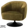 Ronde Fauteuils|Draaifauteuils-Tower Living Fauteuil Green Barga