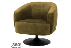 Ronde Fauteuils|Draaifauteuils-Tower Living Fauteuil Green Barga