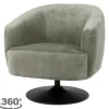 Sale Fauteuil Grey Barga Ronde Fauteuils|Draaifauteuils