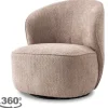 Hot Fauteuil Old Pink Belvi Draaifauteuils