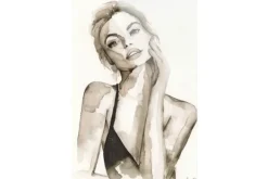 Schilderijen-Urban Cotton Glasschilderij A Womans Face