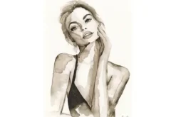 Schilderijen-Urban Cotton Glasschilderij A Womans Face