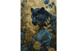 Online Glasschilderij Blauwe Panter 0801203D-043 Schilderijen