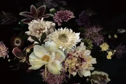 Schilderijen-Ter Halle Glasschilderij Bloemen met Gouden Rand 080120-522