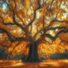 Sale Glasschilderij Boom in de herfst 080120-1172 Schilderijen