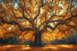 Sale Glasschilderij Boom in de herfst 080120-1172 Schilderijen