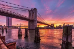 Schilderijen-Ter Halle Glasschilderij Brooklyn Bridge NYC 110160-216