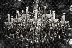 Schilderijen-Ter Halle Glasschilderij Chandelier 080120C-793