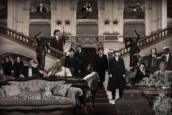 Schilderijen-Ter Halle Glasschilderij Mafia Zwart Wit