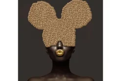 Schilderijen-Ter Halle Glasschilderij Mickey Brons 080080-188