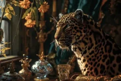 Glasschilderij Panter Chique 110160BS-641 Schilderijen