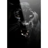 Schilderijen-Urban Cotton Glasschilderij Rawr Panther