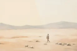 Schilderijen-Urban Cotton Glasschilderij Shepherd Horizontaal