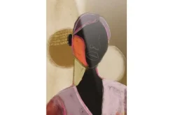 Schilderijen-Urban Cotton Glasschilderij Silhouette Lady