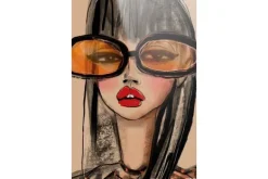 Schilderijen-Urban Cotton Glasschilderij Sunny Orange