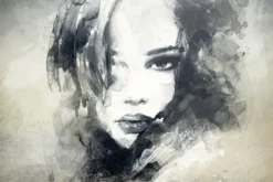 Clearance Glasschilderij The Look Schilderijen