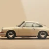 Schilderijen-Urban Cotton Glasschilderij Vintage Porsche Beige