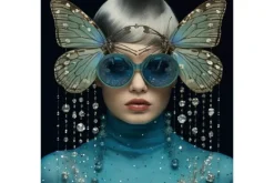 Hot Glasschilderij Vlinderbril 080080-197 Schilderijen