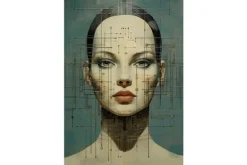 Schilderijen-Ter Halle Glasschilderij Vrouw 1101603D-009