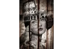 Discount Glasschilderij vrouw met colloseum 080120-832 Schilderijen